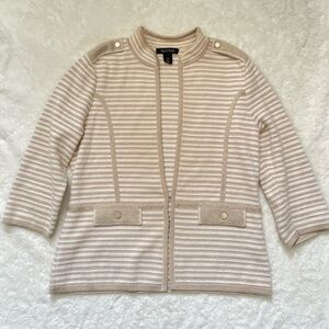 White House Black Market Gold shimmering
Striped Cardigan